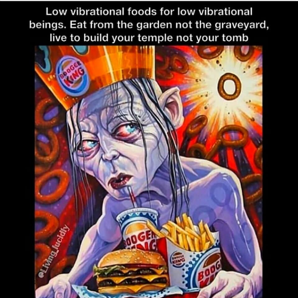 Did you know that food has it’s own vibration?  Junk food and processed foods si…