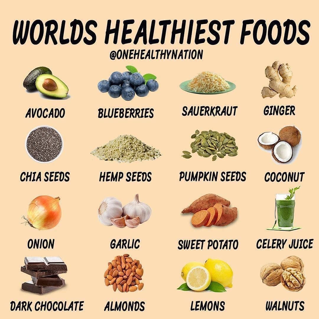 Some of the Worlds healthiest foods By 
.
TAG-SAVE-SHARE
.
Follow  for MOREEEE…