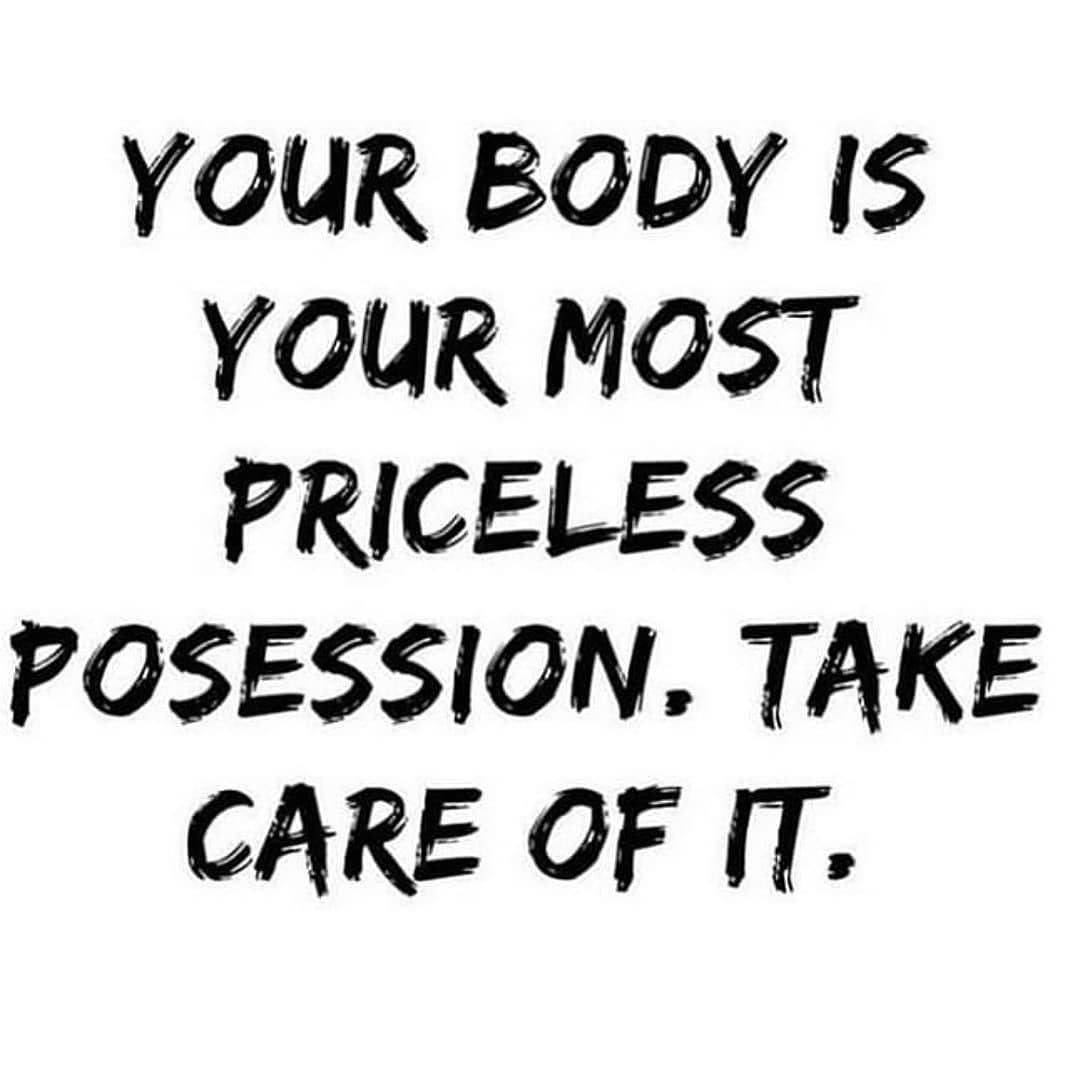 You Only Have One Body. TAKE CARE OF IT Double tap if you agree
.
TAG-SAVE-SHARE…