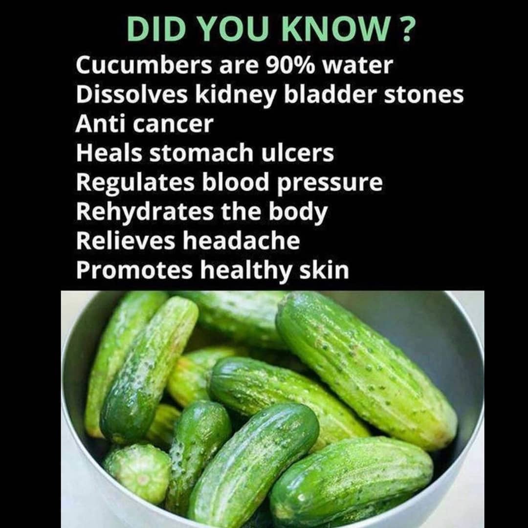 Do you like cucumbers The have a lot of benefits Tag a friend
.
Follow  for MORE…