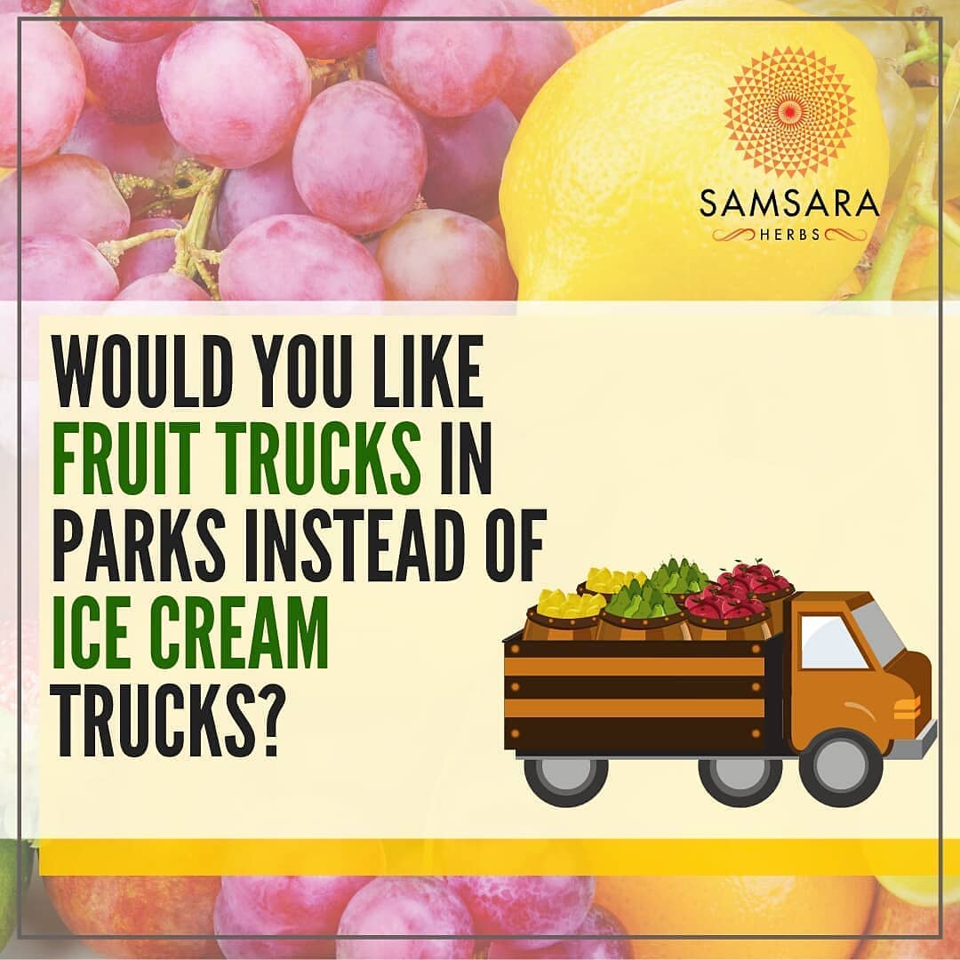 Would you? Tag your friends who would like to see fruit trucks in parks instead …