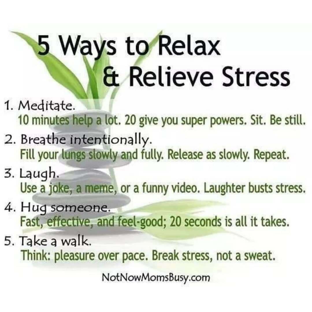 5 Ways To Relieve Stress

.
TAG-SAVE-SHARE with someone that would find this hel…