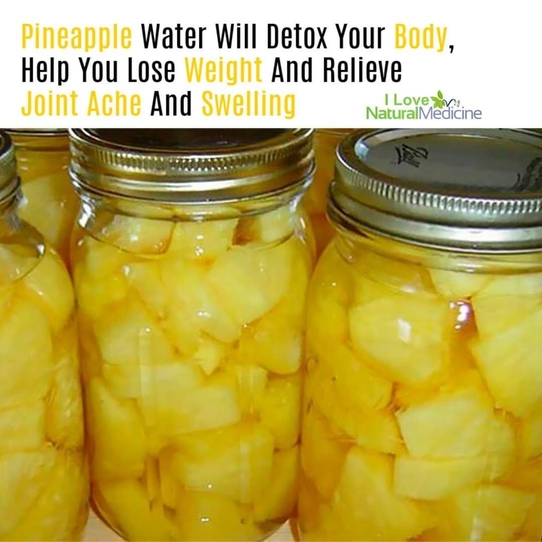 This Pineapple Water Can Help You Detox Your Body, Lose Weight And Relieve Joint…