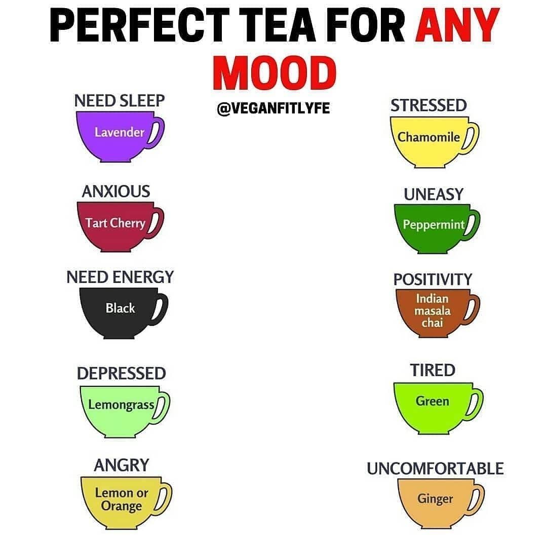 Perfect Tea For Any Mood by 
.
Tag someone who needs to see this
.
There’s a com…