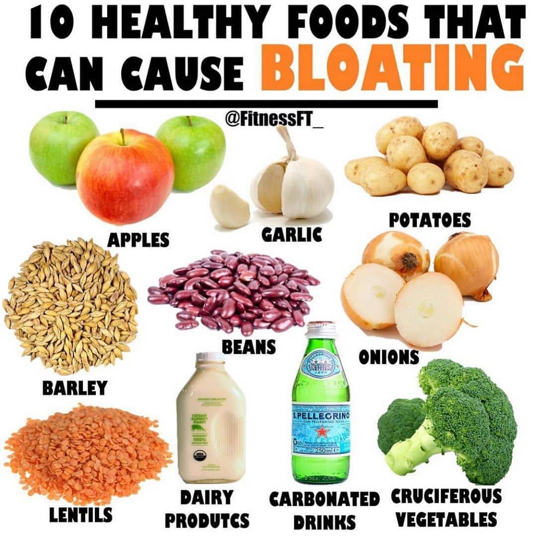 HEALTHY FOODS THAT CAUSE BLOATING ⠀ Please follow  for more great content!!
-⠀
Y…