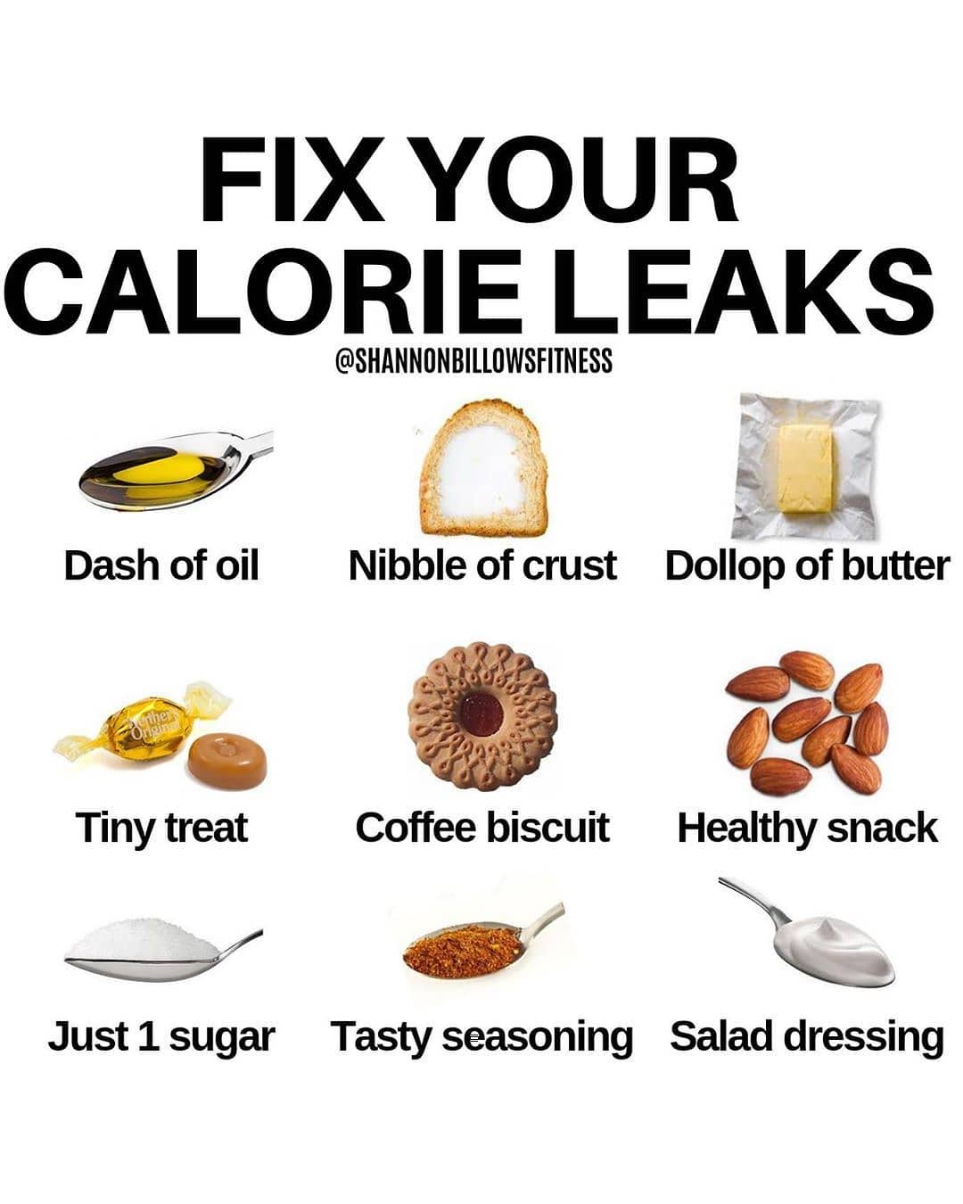 Plug your calorie leaks.⁣⁣⁣⁣⁣ Please follow  for more great content!!
⁣⁣⁣⁣⁣
You…