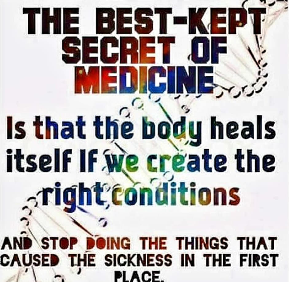 The body is amazing at healing itself if we give it the necessary minerals to wo…