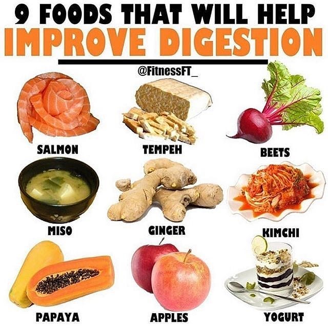 FOODS TO IMPROVE DIGESTION ⠀
-⠀ Please follow  for more great content!! Having p…