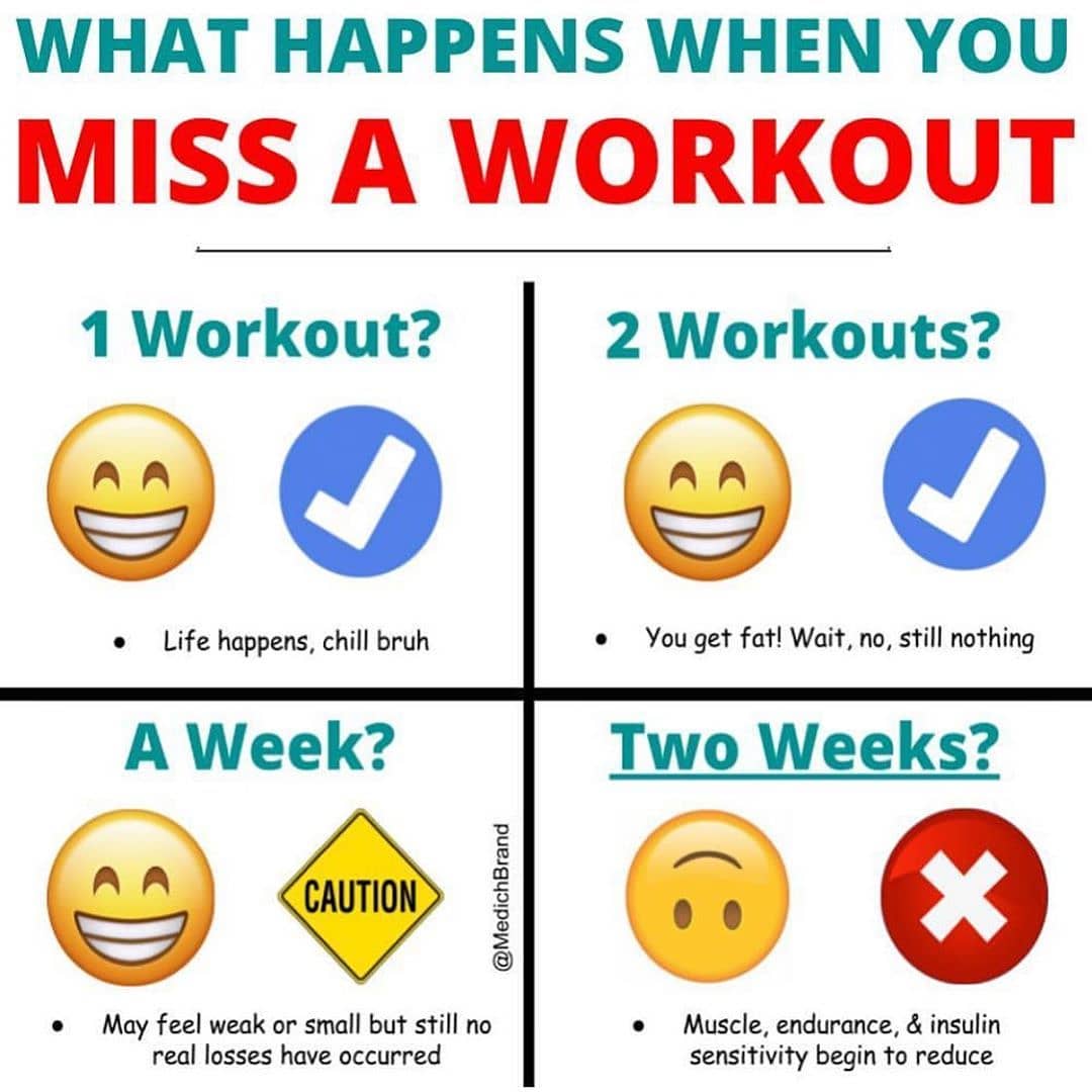 Miss a workout? 
–
Please follow  for more great content!! If you miss a workou…