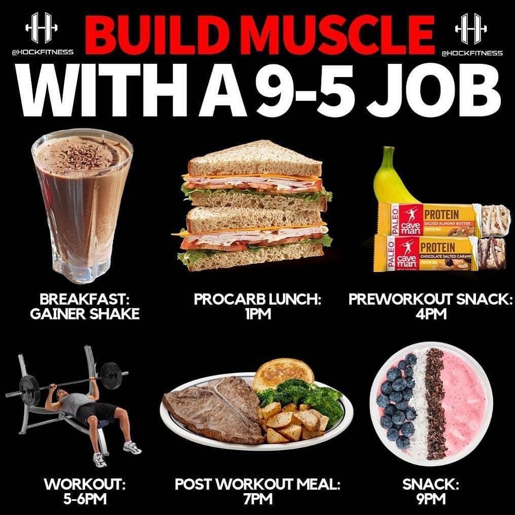 BUILD MUSCLE w/ A 9-5 JOB  by  
–
Comment down below how you make time for the g…