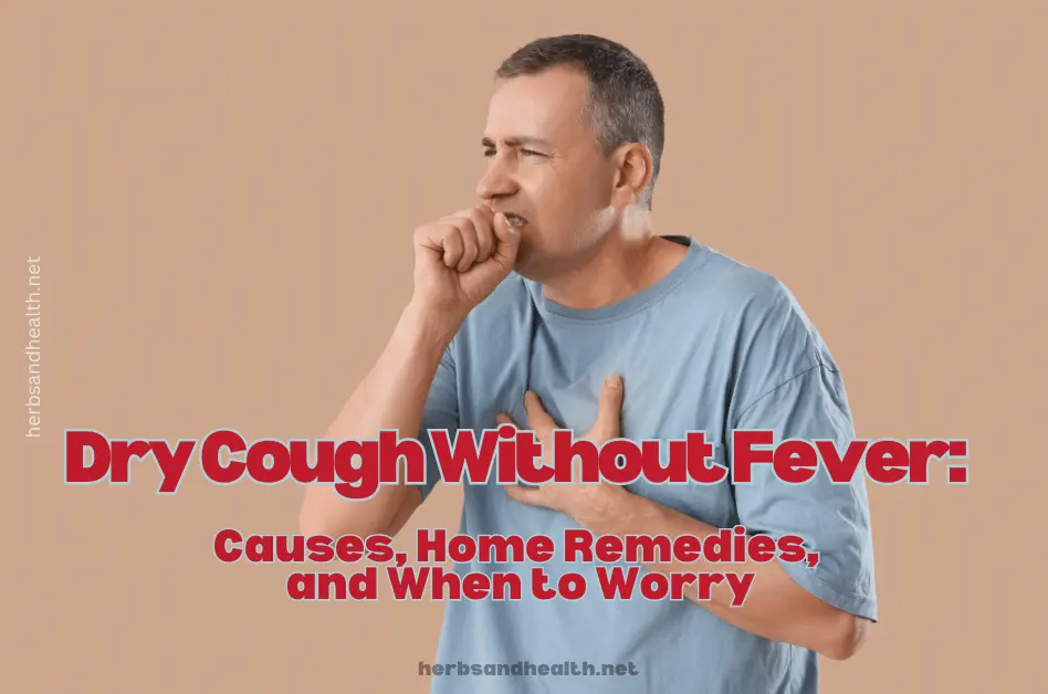 Dry Cough Without Fever: Causes, Home Remedies, and When to Worry