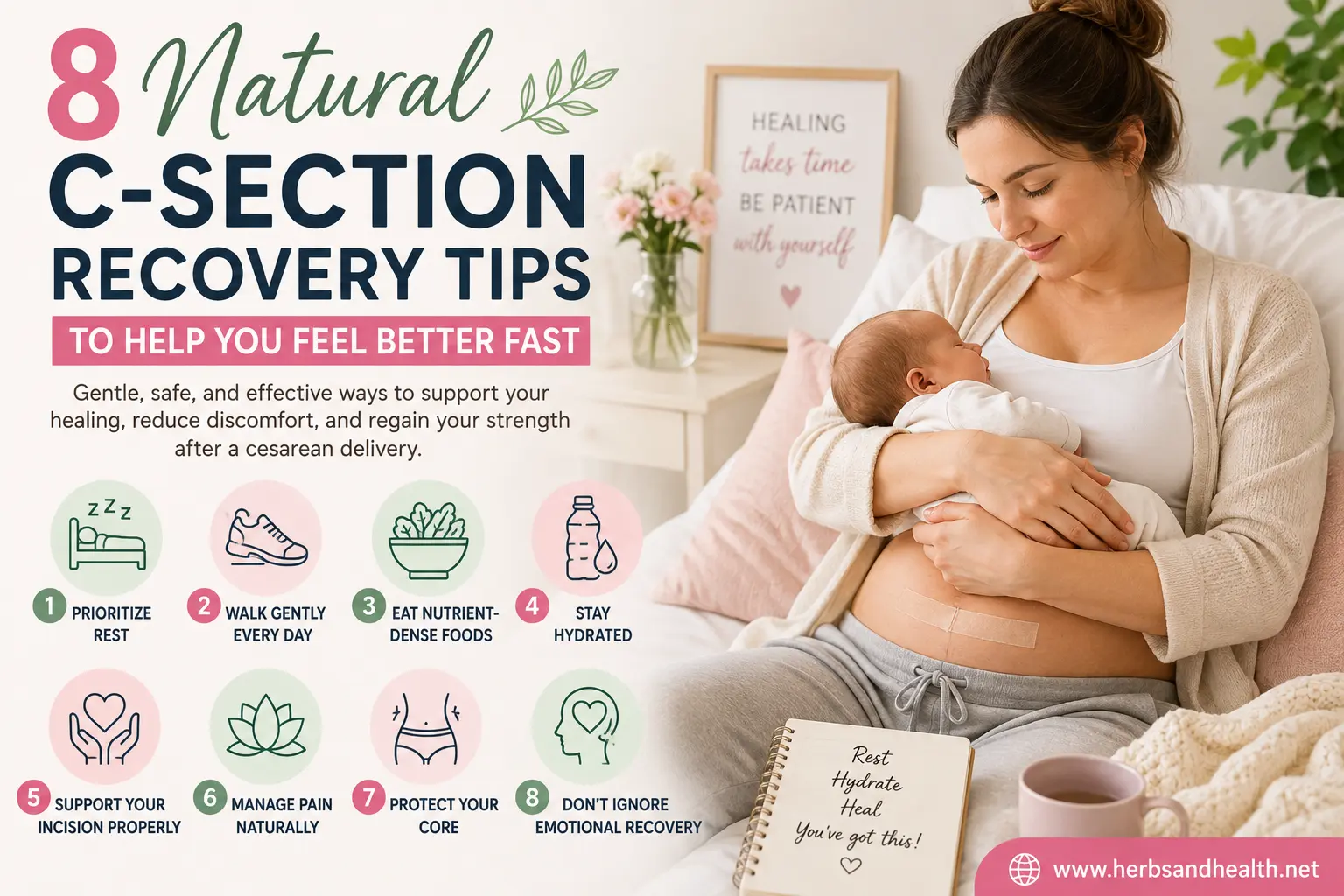 8 Natural C-Section Recovery Tips to Help You Feel Better Fast