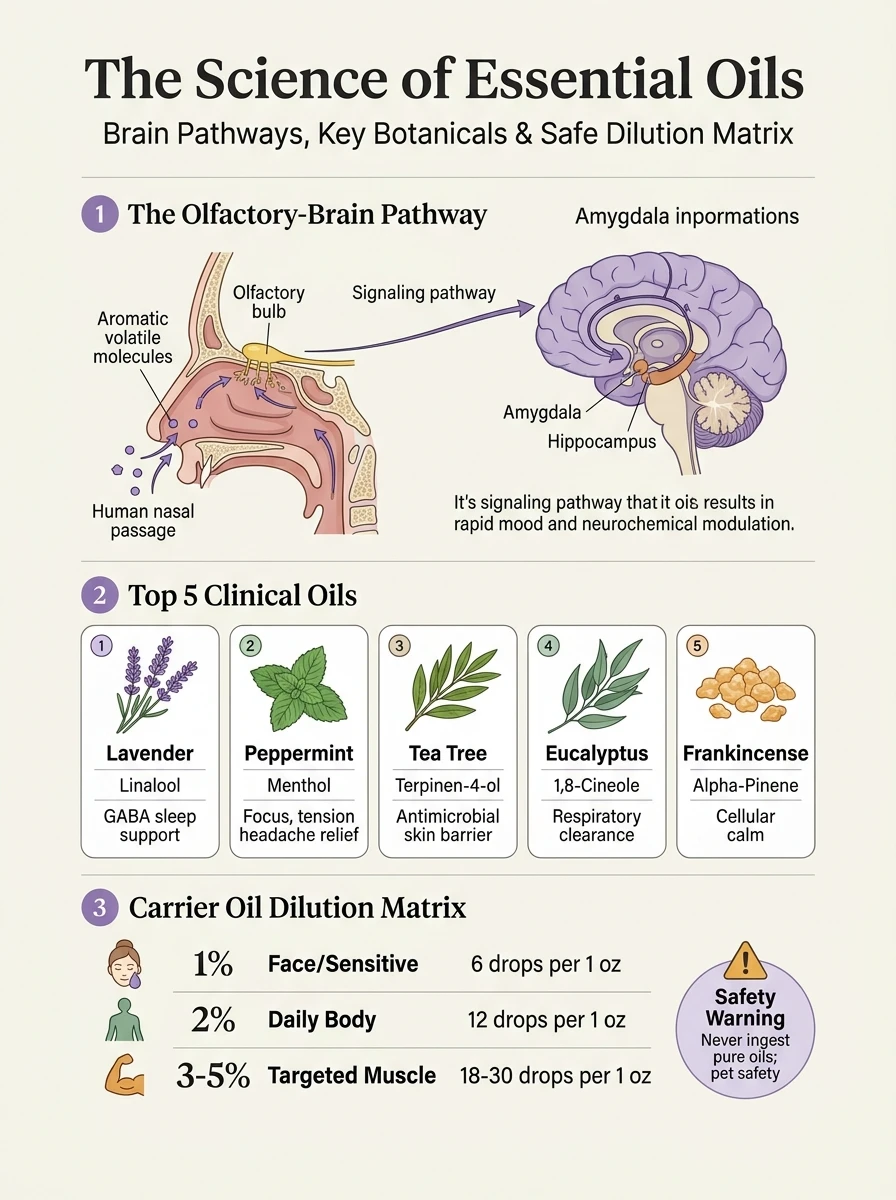 Sensory nervous system pathways, olfactory processing, and autonomic nervous system regulation