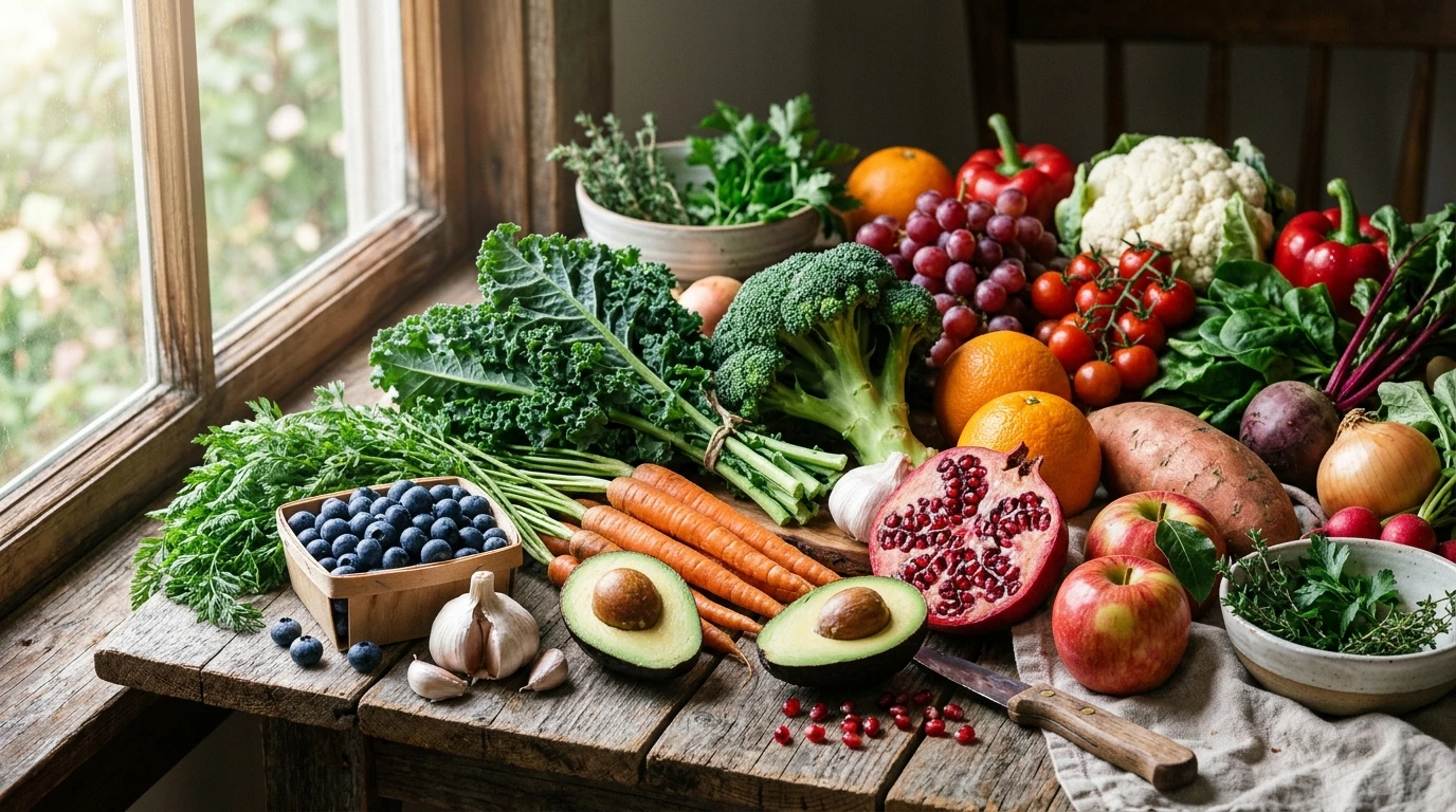 20 Fruits & Vegetables: The Complete Evidence-Based Guide to Phytonutrients & Longevity